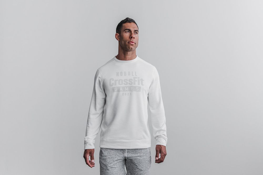 Sweats NOBULL Homme Blanche - NOBULL Crossfit Games® 2021 Crew,France (8945-PGIES)